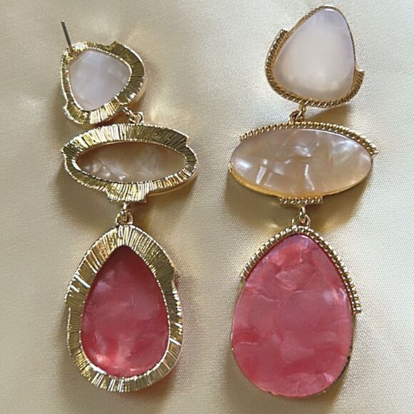 bohemian drop earrings A461 - Picture 3 of 3